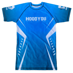 Blue Matrix Half Sleeve Rashguard